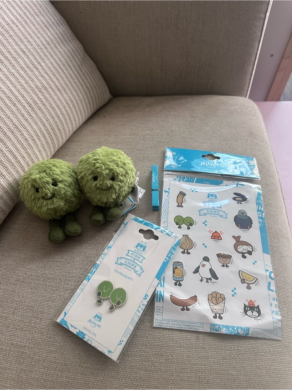 Jellycat Mushy Peas Selfridges Exclusive